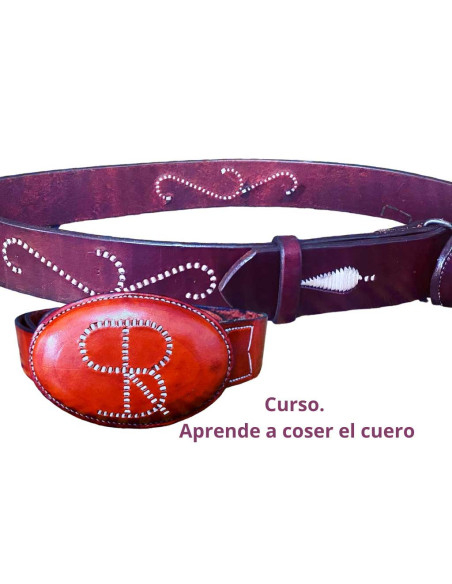 Cours de Couture sur Cuir. Couture avec Lanières
