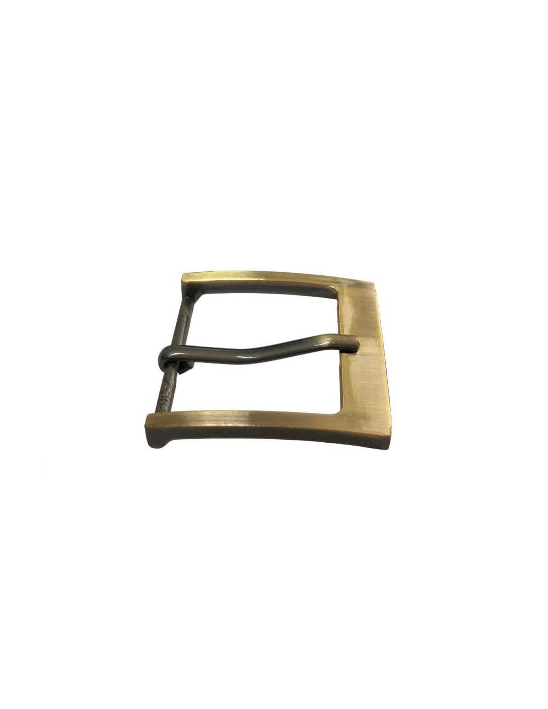 Fibbia Di Ricambio Per Cintura Rettangolare 4,3 Cm - Lega Di Zinco Finitura Ottone Antico - Per Cinture Larghe 45 Mm Con Chiusura A Scatto