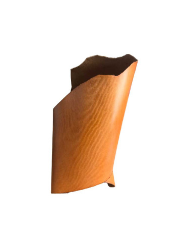 Falda de Vaquetilla Frisada Color Avellana | Curtidos Cabezas