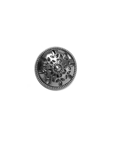 Concho decorativo para couro. Motivo floral