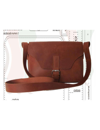 Kit modello per borsa in pelle e porta smartphone | Tantidos Cabezas