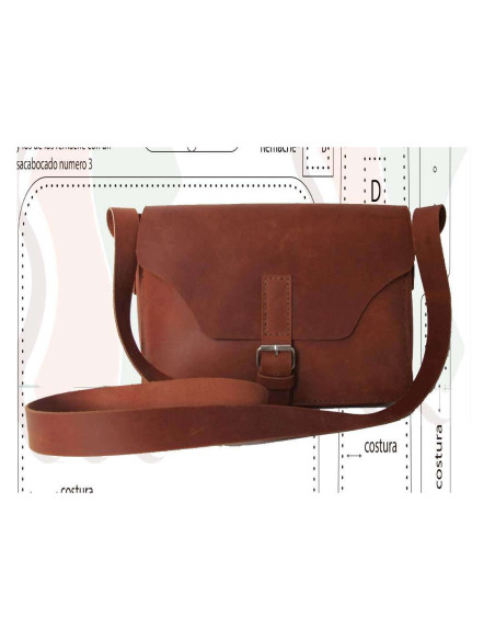 Kit modello per borsa in pelle e porta smartphone | Tantidos Cabezas