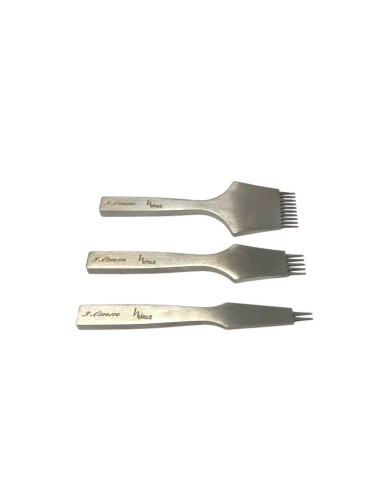 Tenedores para Perforar el Cuero. Juego. Punzones de Costura