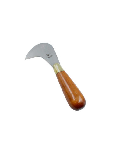 Leather skiving tool. Curved blade.