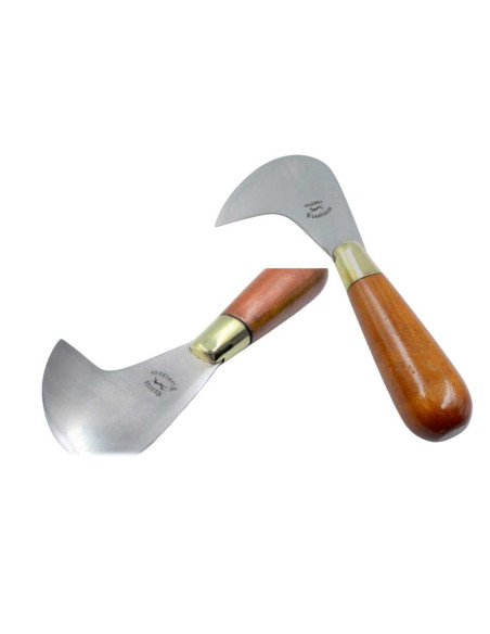 Leather skiving tool. Curved blade.