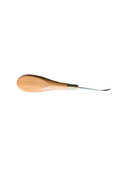 Curved Tip Awl, for Sewing with Strips or Cords