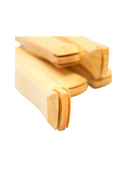 Esteca de Madera de Boj Estilo Malletier Vergez Blanchard – 4 Ranuras, 17 cm