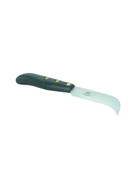 Cuchillo Curvo de Rebaje para Cuero Vergez Blanchard – Mango ABS, Hoja 115 mm