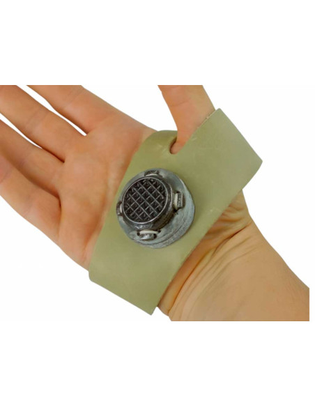 Protetor com empurrador de agulha para costura em couro – Vergez Blanchard (Mão Direita)