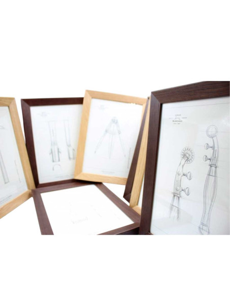 Set di 8 Stampe Illustrate di Attrezzi per la Pelletteria – Formato A4 – Vergez Blanchard
