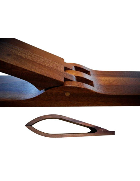 Clipes de costura de madeira 1300x72 mm | Cabeças curtidas