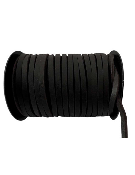 Cordó de Cuir Marró Xocolata 3,5 mm – Flexible i Suau | Per Metro o Rotllo de 25 m