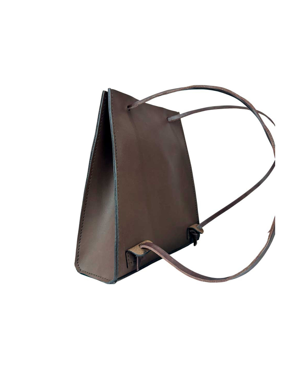 Zaino In Pelle Bree Nikka 4 - Beige Naturale - 30x46x8,5 Cm - Capiente Per A4 - Con Fondo Rinforzato
