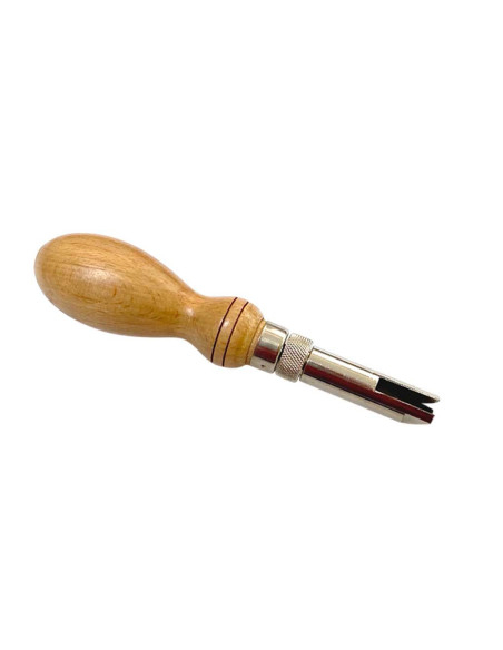 V-SHAPED, ADJUSTABLE GOUGE