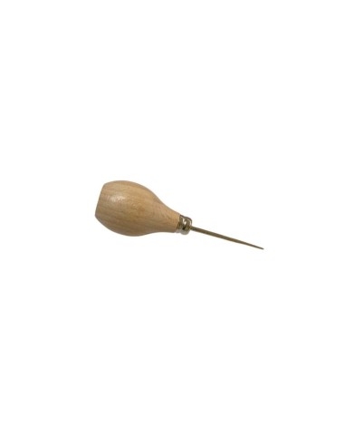 Precision Awl with Wooden Handle – For Piercing Leather