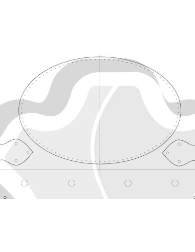 Borsa a mano in pelle con base cucita e tracolle, modello gratuito