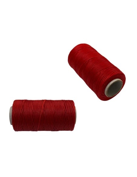 Bobina fil encerat color vermell. Bobina Petita