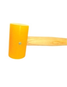 Synthetic hammer or mallet. Wooden handle