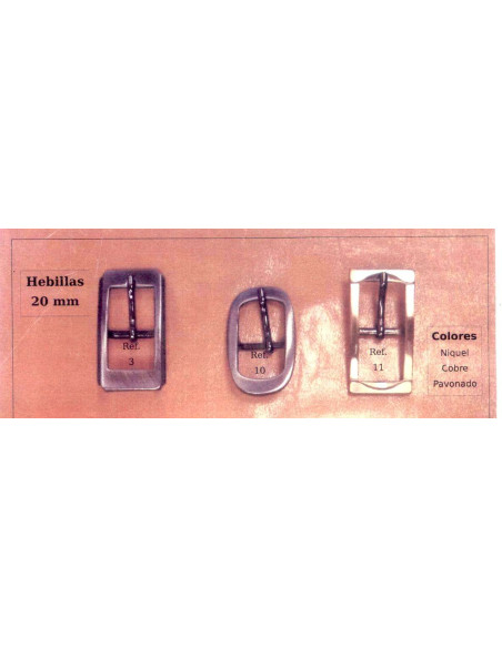 Sivelles per a cinturons, bosses, motxilles. Passador de 20mm