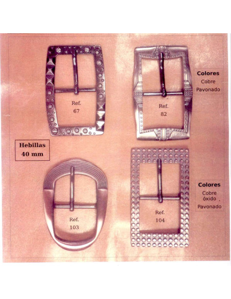 Belt buckles. 40mm pin