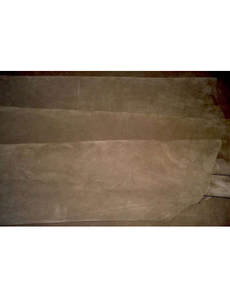 CROUTE DE CUIR PELUCHEUSE C/TAUPE