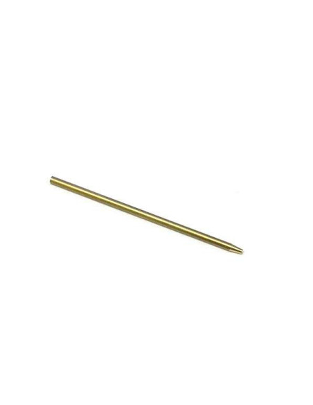 Agulha com linha para costurar couro.