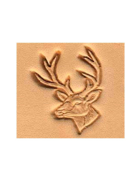 TAMPON 3D. MOTIF TÊTE DE CERF