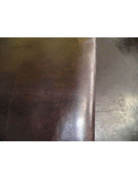 OILED DEERSKIN W/CHOCOLATE BROWN