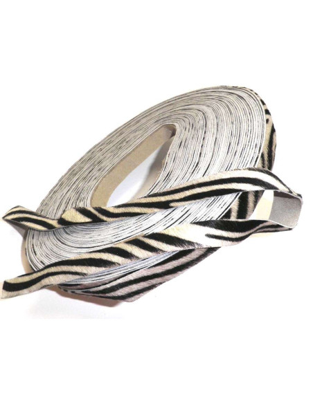 STRIPS OF HAIR SKIN. ZEBRA MOTIF