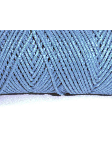 CORDON CIRÉ À 4 BRINS. BLEU