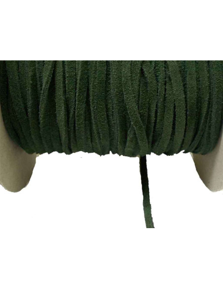 BANDE DE DAIM VERT 4MM