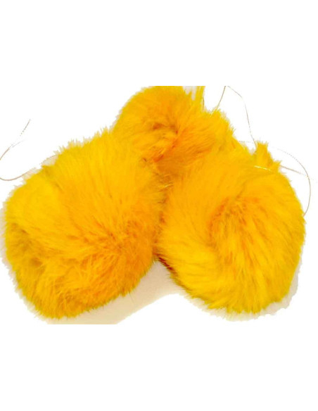POMPONS EN FOURRURE DE LAPIN