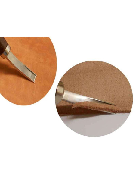 OUTIL D'AMINCISSEMENT DU CUIR. GOUGE
