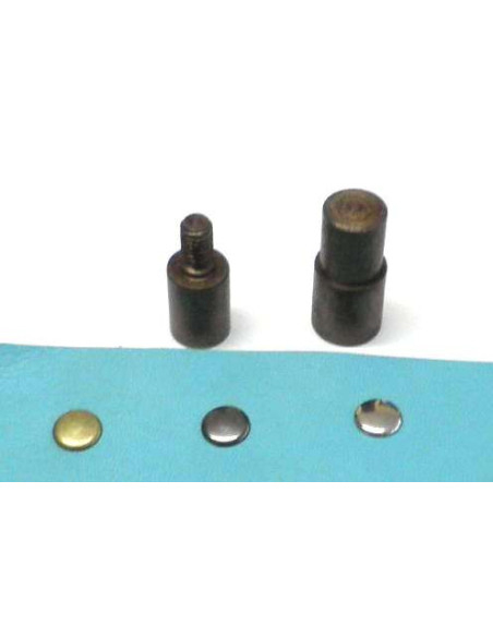 Jogo de matrizes para colocar rebites de 12mm à máquina