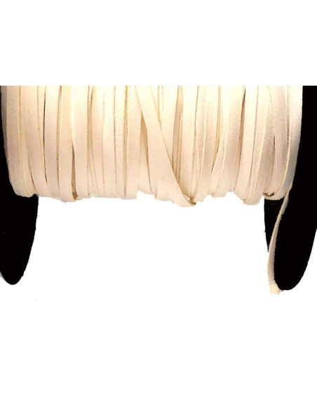 NATURAL COLOR BEVELED LEATHER STRIP