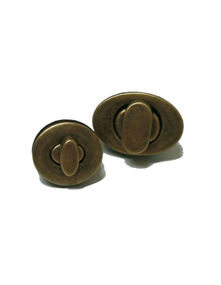 LOCK OR CLOSURE FOR BRONZE-COLORED BAGS