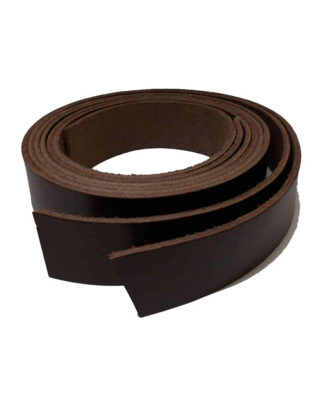 TIRAS DE COURO PARA FAZER CINTOS MARROM CHOCOLATE