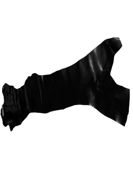 JUPE DE VACHE. TANNAGE ITALIEN. AVANCORPI. NOIR