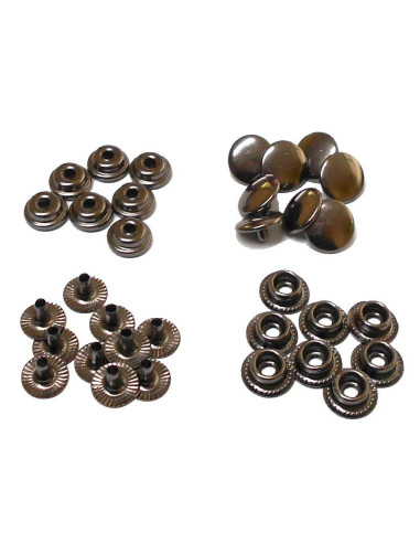 OLD SILVER BRACKET BROOCHES