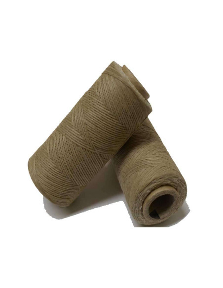WAXED THREAD FOR SEWING BEIGE LINEN LEATHER