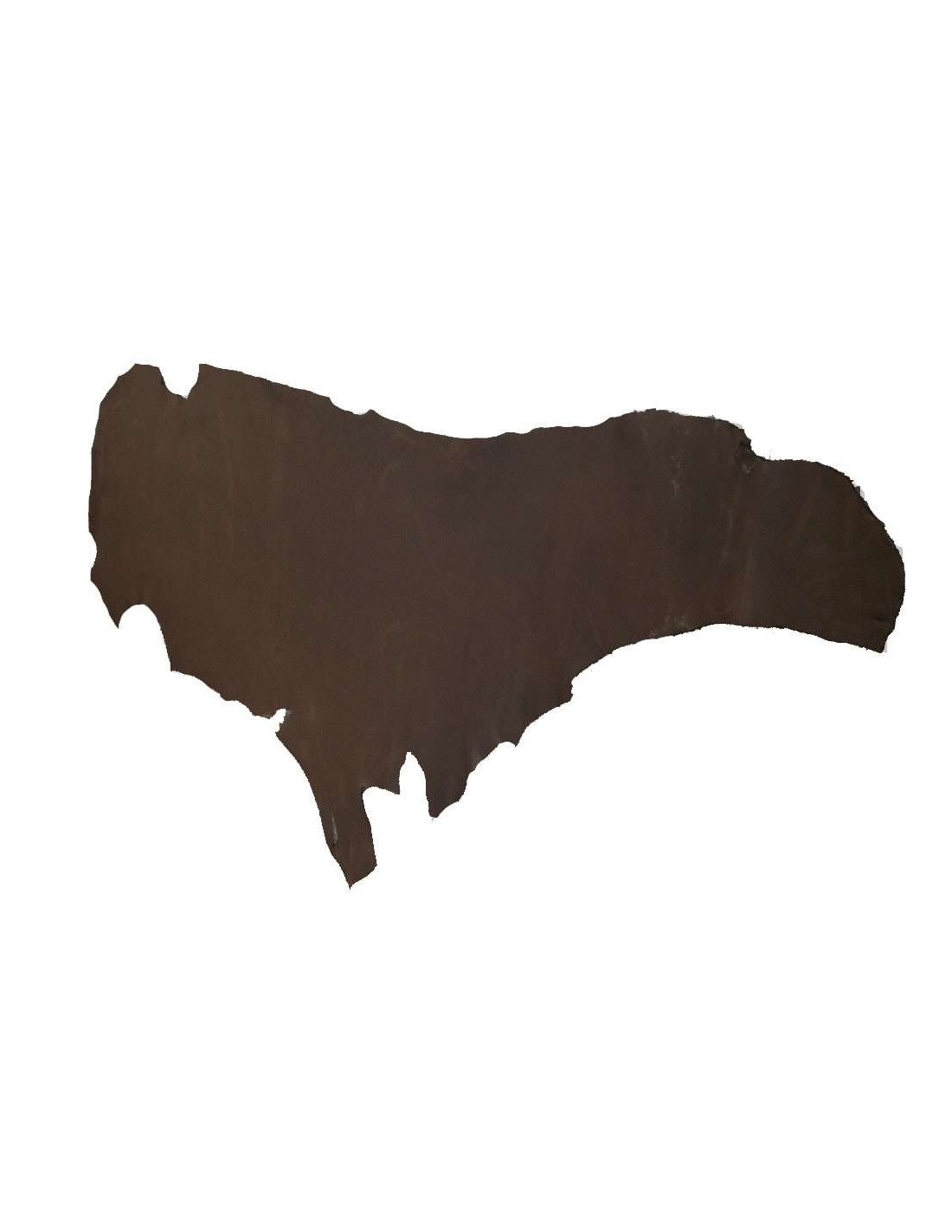 Tapis en cuir de vache marron et blanc 180 x 210 cm