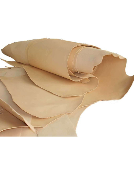COWHIDE NATURAL COW LEATHER SKIRT