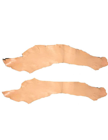 CUIR FALDA DE VAQUETA EN COLOR NATURAL