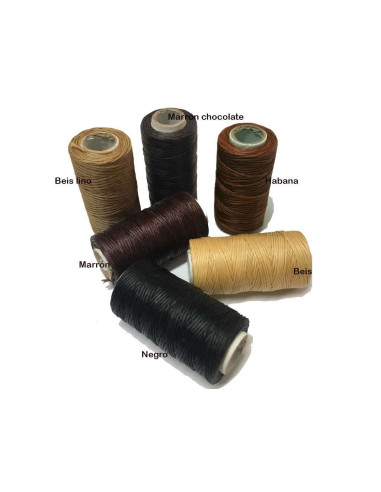 BOBINES DE FIL CIRÉ. PETIT