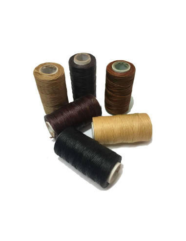 BOBINES DE FIL CIRÉ. PETIT