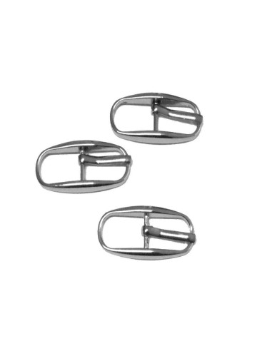 Fivela com forma ovalada. Fivelas para cintos, bolsas, sapatos