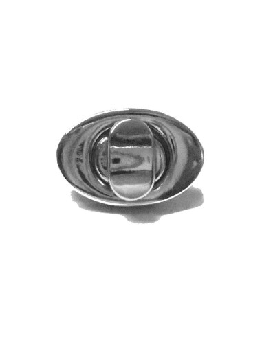 Nickel-plated bag lock or clasp