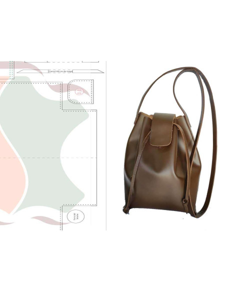 Moldes para fazer uma bolsa de couro