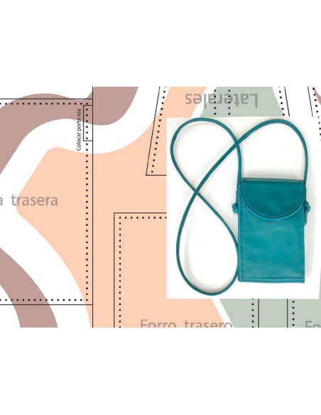 Moldes para fazer uma bolsa de ombro para smartphone